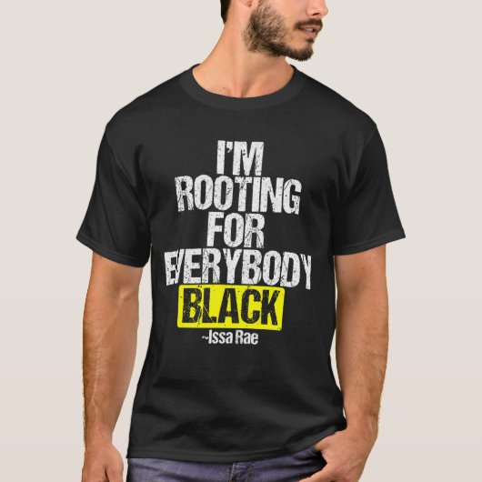 私は誰もが黒人のBLMパワーを応援している Tシャツ (正面)