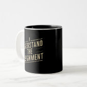 私は課題を理解する投票カマラの2024 ツートーンマグカップ (正面左)