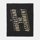 私は課題を理解する投票カマラの2024 フリースブランケット (正面)