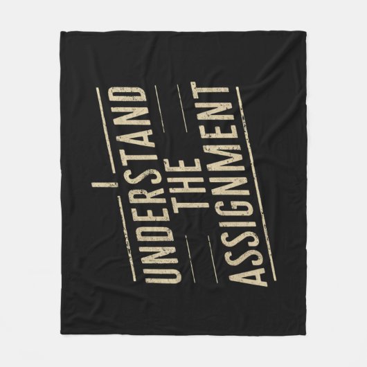 私は課題を理解する投票カマラの2024 フリースブランケット (正面)