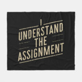 私は課題を理解する投票カマラの2024 フリースブランケット (正面(横))