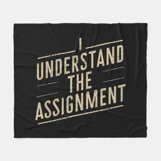 私は課題を理解する投票カマラの2024 フリースブランケット (正面(横))