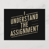 私は課題を理解する投票カマラの2024 ポストカード (正面)