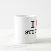 私は調査することを愛します コーヒーマグカップ (中央)