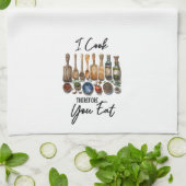 私は調理師だから食べ キッチンタオル (折り畳み)