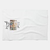 私は調理師だから食べ キッチンタオル (横)