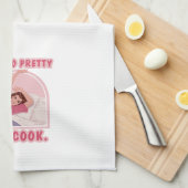 私は調理師にかわいらし行けない。 キッチンタオル (四つ折り)