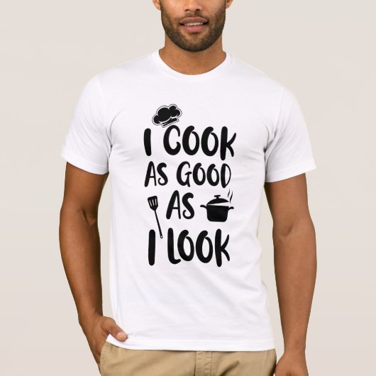 私は調理師を見た目と同じくらい良い。料理引用文 Tシャツ (正面)