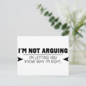 私は論争していません ポストカード (スタンド正面)