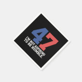 私は謙虚なカマラハリス47になりたいとは思っていない スタンダードカクテルナプキン (角)