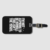 私は謙虚になろうと思っていない1950年代ではない ラゲッジタグ (正面横)