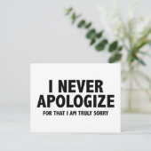 私は謝らない。私は本当に申し訳ない。 ポストカード (スタンド正面)