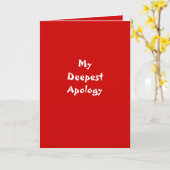 私は謝罪のグリーティングカードを間違えた カード (黄色い花)