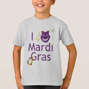 私は謝肉祭の子供のTシャツを愛します Tシャツ