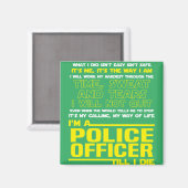 私は警やめ察官ではない マグネット (正面/裏面)
