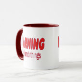 私は警告ばかをする マグカップ (正面左)