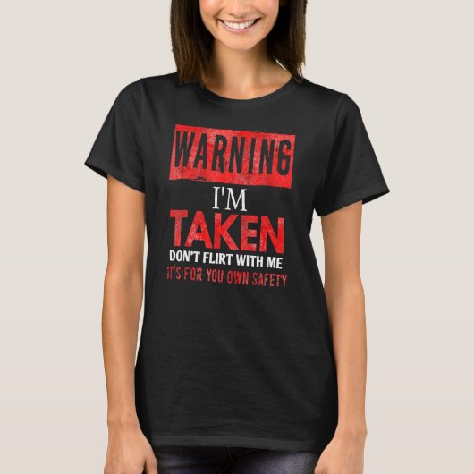 私は警告浮気をしていない Tシャツ (正面)