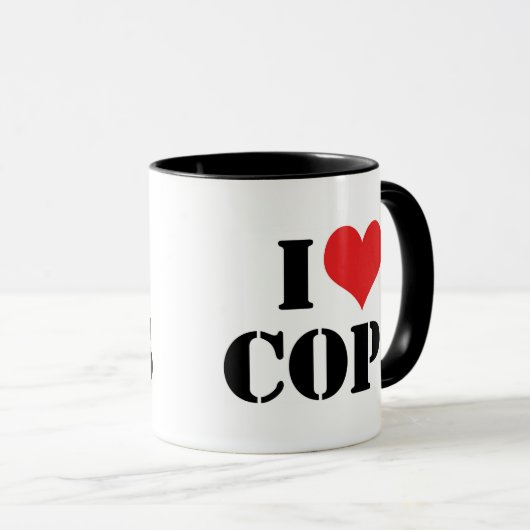 私は警官を愛している マグカップ (正面右)