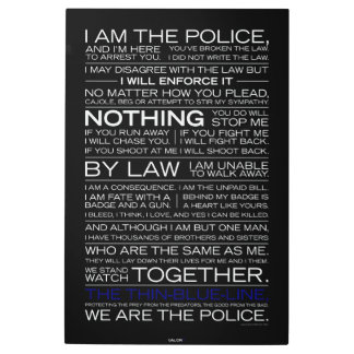 私は警察です メタルプリント