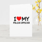 私は警察官が大好き カード (黄色い花)