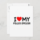 私は警察官が大好き ポストカード (正面/裏面)