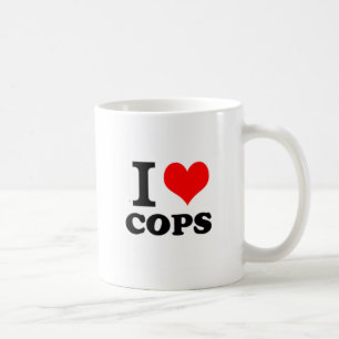 私は警察官を愛します コーヒーマグカップ
