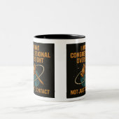 「私は議会の監督が欲しい。ただ連絡だ」 ツートーンマグカップ (中央)