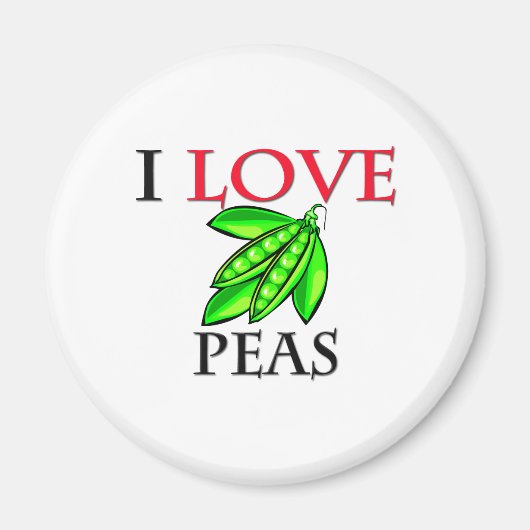 私は豆が大好き マグネット (正面)