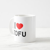私は豆腐が大好き コーヒーマグカップ (正面左)