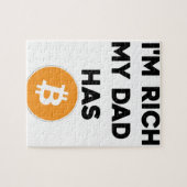 私は豊富です-私のパパにBitcoinがあります ジグソーパズル (横)