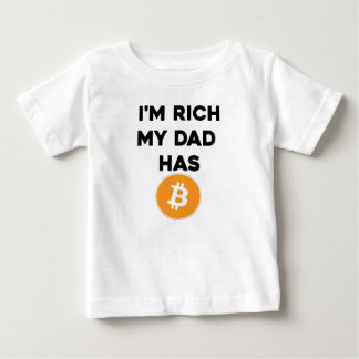 私は豊富です-私のパパにBitcoinがあります ベビーTシャツ