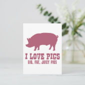 私は豚が大好き ポストカード (スタンド正面)