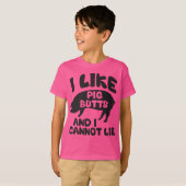 私は豚のお尻が好きで嘘をつけない Tシャツ (正面フル)