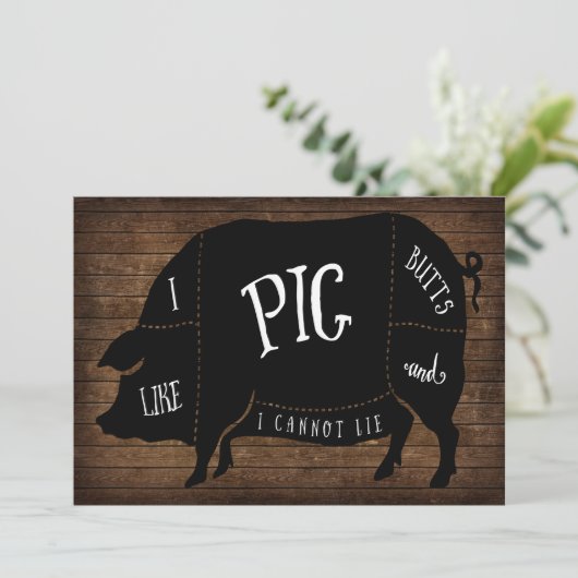 私は豚のお尻が好きで、BBQウッドチョークは嘘をつかない 招待状 (スタンド正面)