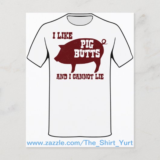 私は豚のお尻が好きで、BBQベーコンは嘘をつけない チラシ (正面)