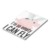 私は豚を飛ぶことができる空おもしろいき ノートパッド (回転)