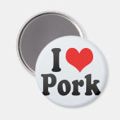 私は豚肉が大好き マグネット (正面/裏面)