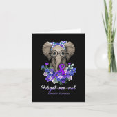 私は象ではない花は脳の戦争をアルツハイマー化 カード (正面)