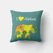 私は象を愛します クッション (裏面)