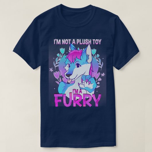 私は豪華なおもちゃではない私はFurries Fandom 17 Tシャツ (デザイン正面)
