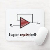 私は負帰還を支えます マウスパッド (マウス)