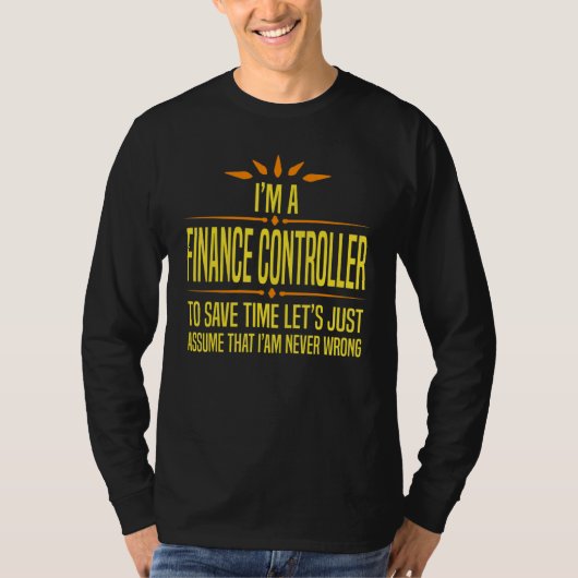 私は財務管理者です Tシャツ (正面)