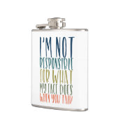 私は責任がないおもしろいではないです フラスク (左)