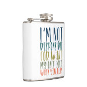 私は責任がないおもしろいではないです フラスク (右)