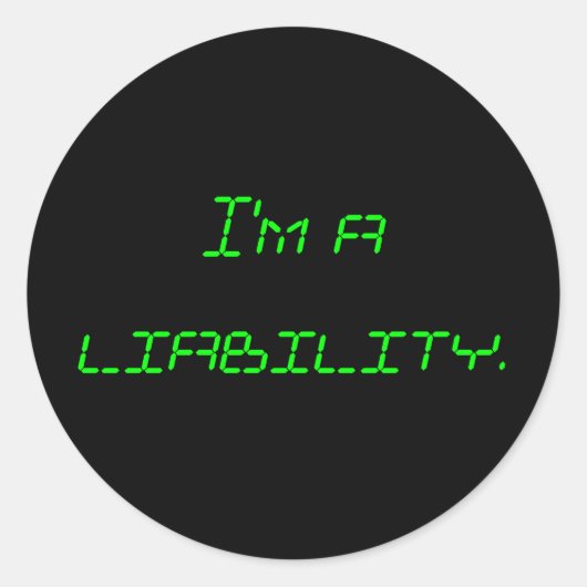 私は責任だ。 ラウンドシール (正面)