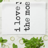 私は貴方が一番可愛いハート キッチンタオル (折り畳み)