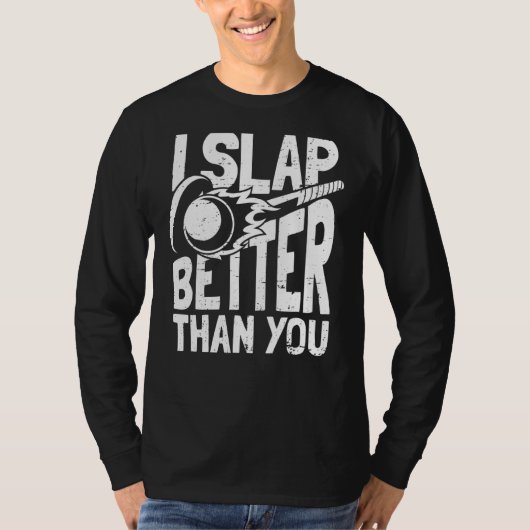 私は貴方の選手チームの試合フィールドHoより良く平手打つ Tシャツ (正面)