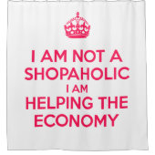 私は買い物客ではない シャワーカーテン (正面)