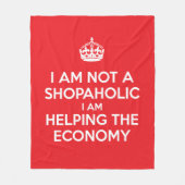 私は買い物客ではない フリースブランケット (正面)
