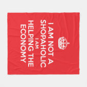 私は買い物客ではない フリースブランケット (正面(横))